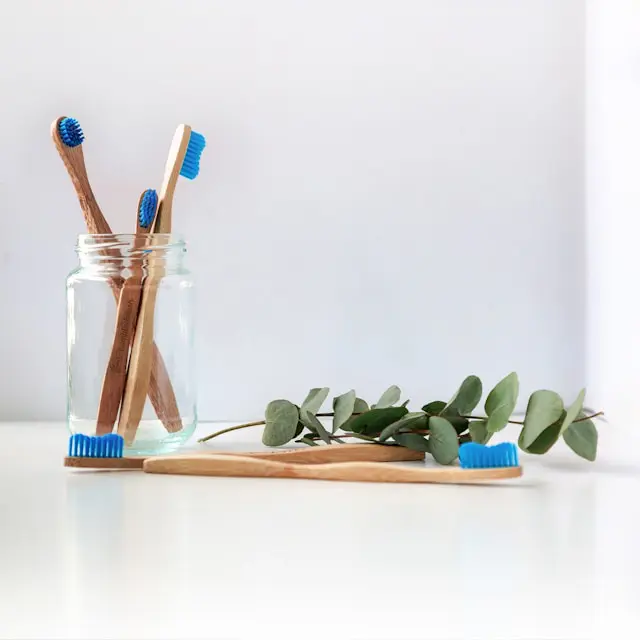 Toothbrushes With Blue Bristles