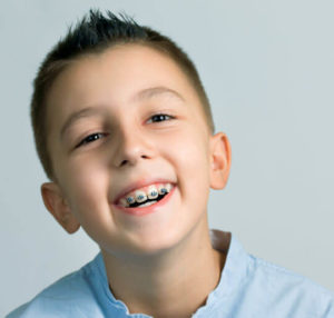 young boy braces