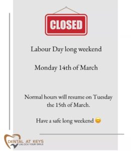 labour day closure