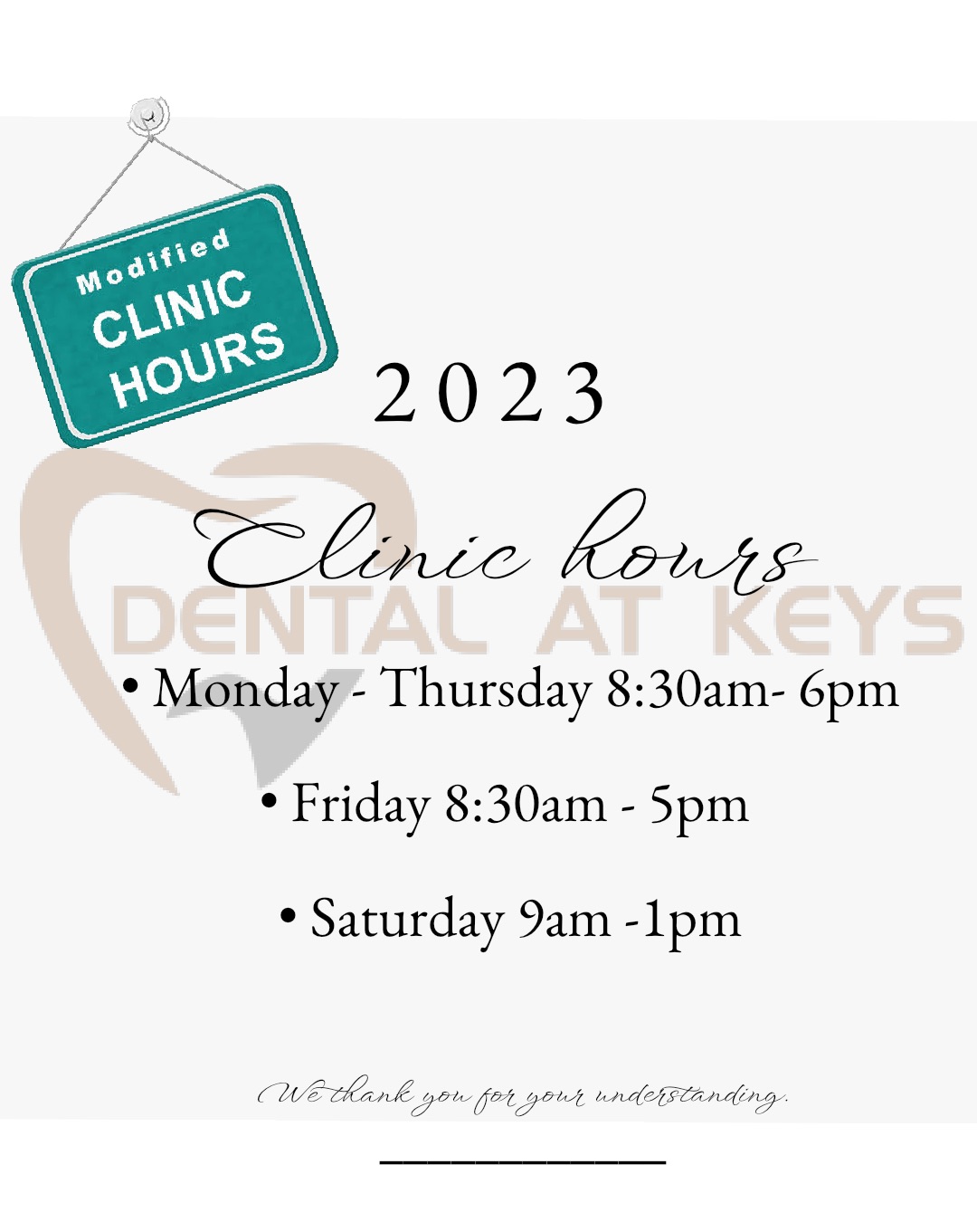 Updated Clinic Hours