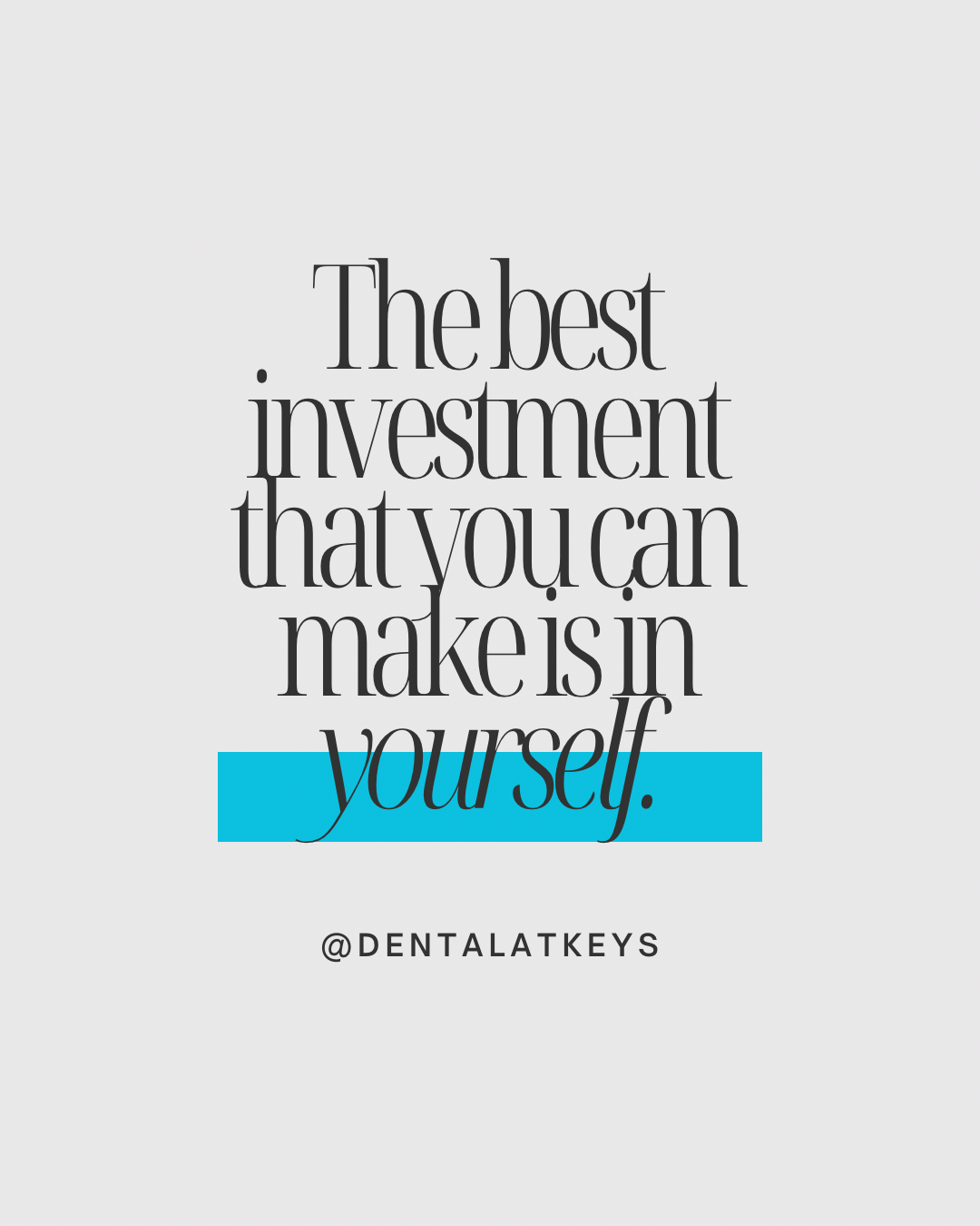 Invest in YOU! 💪🏽