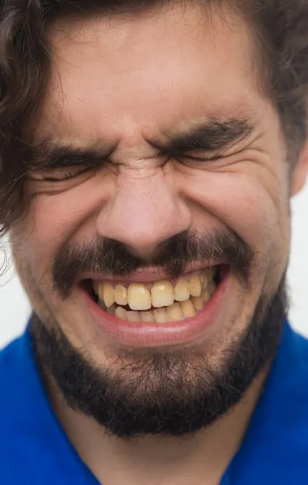 man grinding teeth needs an occlusal splint