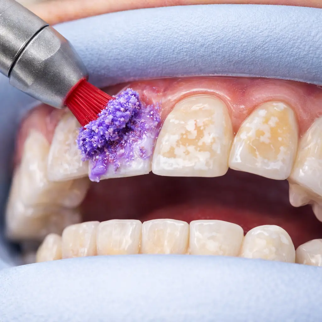 Enamel Microabrasion With Purple Paste